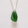 Green Wave Sea Glass Necklace