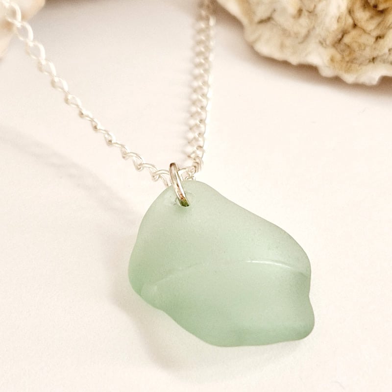 Lagoena Sea Glass Necklace close-up