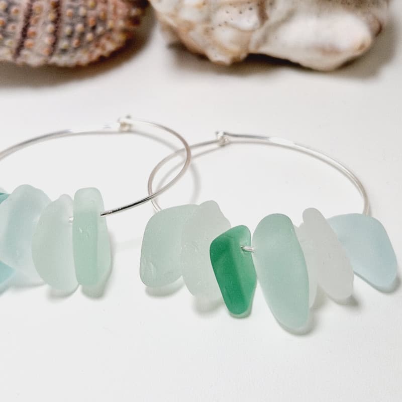 Omea Waterfall Earrings close-up