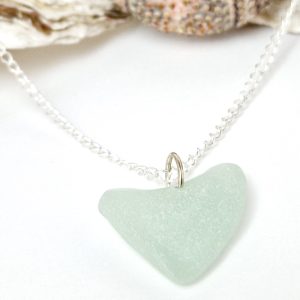 Sea Love Sea Glass Necklace close-up