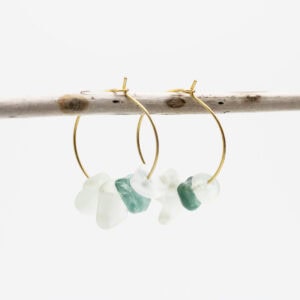 Alternative view of Ocean Serenity Golden Hoops